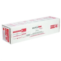 RecyclePak - 4 ft. Fluorescent Lamp Recycling and Disposal Box - Large - Holds (68) T12 or (146) T8 Tubes - Includes Instructions and Prepaid Shipping to the Nearest Veolia Recycling Center - Veolia SUPPLY-065