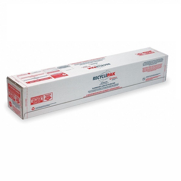 Veolia SUPPLY-043 - 4 ft. Fluorescent Lamp - RecyclePak - Medium - Recycling and Disposal Box