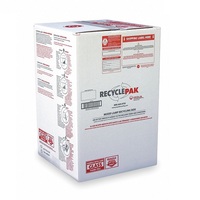 RecyclePak - 2 ft. Mixed Lamp Recycling Box - Small - Holds Misc. U-Bends. HID and CFLs - Includes Instructions and Prepaid Shipping to the Nearest Veolia Recycling Center - Veolia SUPPLY-126
