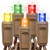 Rolled Mini Light Stringer - 26 ft. - (50) LEDs - Multi-Color - 6 in. Bulb Spacing - Brown Wire Thumbnail