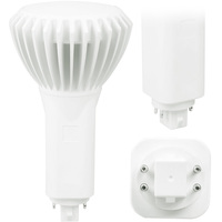 1950 Lumens - 17 Watt - 3500 Kelvin - LED PL Lamp - Replaces 32W-42W CFL - 4 Pin G24q or GX24q Base - Plug and Play - 120-277 Volt - Green Creative 98249