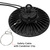 21,000 Lumens - 150 Watt - 4000 Kelvin - Round LED High Bay Fixture Thumbnail