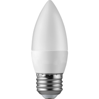 LED Chandelier Bulb - 5 Watt - 320 Lumens - 40 Watt Equal - 3000 Kelvin - Halogen Match - Frosted - Straight Tip - Medium Base - Dimmable - 90 CRI - 120 Volt -  90+ Lighting SE-350.152