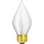 60 Watt - Spun Thread Satin White - Bent Tip - Incandescent Chandelier Bulb - 4.5 in. x 1.9 in. Thumbnail