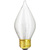 60 Watt - Spun Thread Satin White - Bent Tip - Incandescent Chandelier Bulb - 4.5 in. x 1.9 in. Thumbnail