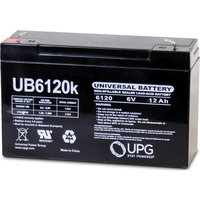 6 Volt - 12 Ah - F1 Terminal - UB6120 - AGM Battery - UPG D5736