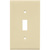 Toggle Wall Plate - Almond - 1 Gang Thumbnail