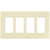 Decorator  Wall Plate - Light Almond - 4 Gang Thumbnail