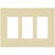 Decorator Wall Plate - Almond - 3 Gang Thumbnail