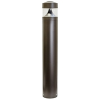 3.25 ft. LED Bollard Fixture - Dome - 20 Watt - 1107 Lumens - 4000 Kelvin - 120-277 Volt - Bronze - DABMAR D860-LED20-BZ