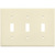 Toggle Wall Plate - Ivory - 3 Gang Thumbnail