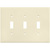 Toggle Wall Plate - Ivory - 3 Gang Thumbnail