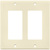 Decorator Wall Plate - Ivory - 2 Gang Thumbnail