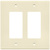 Decorator Wall Plate - Ivory - 2 Gang Thumbnail