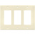 Decorator Wall Plate - Ivory - 3 Gang Thumbnail