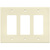 Decorator Wall Plate - Ivory - 3 Gang Thumbnail