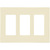 Decorator Wall Plate - Ivory - 3 Gang Thumbnail