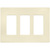 Decorator Wall Plate - Ivory - 3 Gang Thumbnail