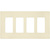 Decorator Wall Plate - Ivory - 4 Gang Thumbnail