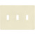 Toggle Wall Plate - Ivory - 3 Gang Thumbnail