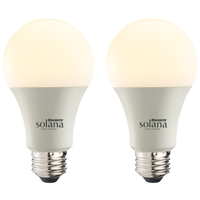600 Lumens - LED Smart Bulb - A19 - 8 Watt - Tunable White - 2200-6500 Kelvin - 60 Watt Equal - Medium Base - Easy Dimming through App - No Hub Required - 120 Volt - Pack of 2 - Bulbrite 190121