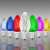 LED C7 - Color Changing - Candelabra Base - Faceted Finish Thumbnail