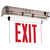 LED Exit Sign - Edge Lit - Recessed - Red Letters - Lithonia EDGR-1-R Thumbnail