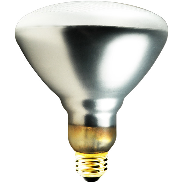 Shatter Resistant - 150 Watt - BR38 - Shatter Protected - Pyrex Glass Floodlight - 130V