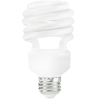 Shatter Resistant - Spiral CFL Bulb - 23 Watt - 100 Watt Equal - Daylight White - 1600 Lumens - 5000 Kelvin - Medium Base - 120 Volt - PLT ES050-23W-CW/TF