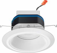 6 in. Selectable LED Downlight Fixture with Built-In Speaker - Color Tunable from 2700K to 5000K - Works with Alexa - 1000 Lumens - 21 Watt - 65 Watt Equal - Baffle Trim - Dimmable - 90 CRI - 120 Volt - Juno J6AI Series