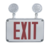 LED Exit Sign - White - Red Letters - LED Heads - 1W - Exitronix VEX-WPCR-U-R-WH Thumbnail