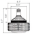 13,000 Lumens - 95 Watt - 5000 Kelvin - LED High Bay Retrofit Thumbnail