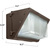 LED Wall Pack - 120 Watt - 15,300 Lumens - 4000 Kelvin Thumbnail