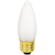 Shatter Resistant - 60 Watt - Frosted - Straight Tip - Incandescent Chandelier Bulb - 3.9 in. x 1.3 in. Thumbnail