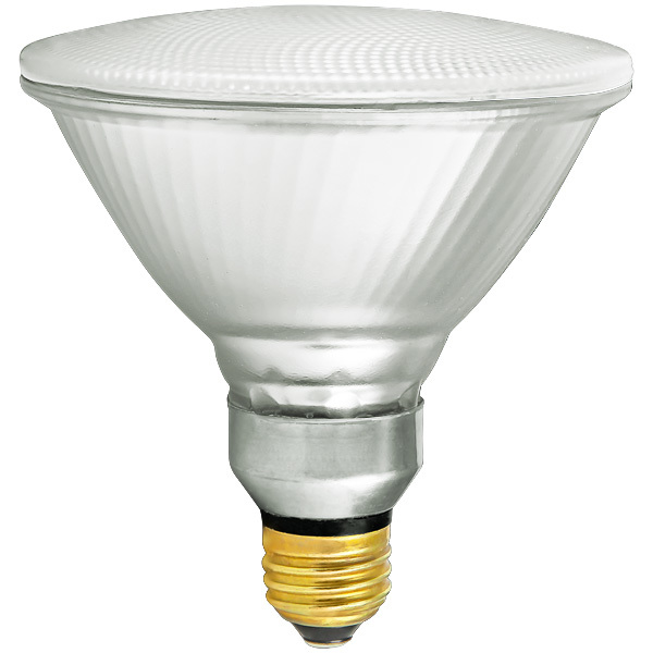 SYLVANIA 14577 - Shatter Resistant - 90 Watt - PAR38 - Flood - 130 Volt - 2,500 Life Hours PAR38 Halogen