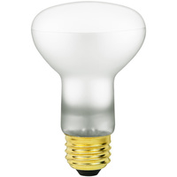 Shatter Resistant - 50 Watt - R20 Long Neck Incandescent Light Bulb - Medium Brass Base - 120 Volt - Satco S4886
