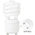 Shatter Resistant - Spiral CFL Bulb - 13 Watt - 60 Watt Equal - Incandescent Match Thumbnail