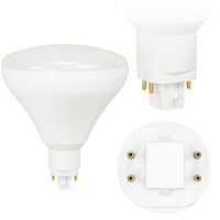2480 Lumens - 19 Watt - 5000 Kelvin - BR40 LED PL Lamp - Replaces 26W-42W CFL - 4 Pin G24q or GX24q Base - Plug and Play - 120-277 Volt - TCP L19PLVD5050K