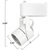 Track Light Fixture - Cylinder Low Voltage - White - GU5.3 Base  Thumbnail