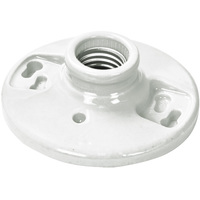 Porcelain keyless recptacle