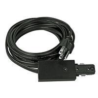 Nora NT-321B - Cord and Plug Set - Black - Single Circuit - Compatible with Halo Track