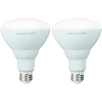 635 Lumens - 15 Watt - 2700 Kelvin - LED BR30 Lamp - 50 Watt Equal - Soraa Healthy with ZeroBlue Technology - Warm White - 120 Volt - 2 Pack - Soraa 09984