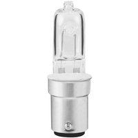 100 Watt - JD - DC Bayonet Base - Halogen - Clear - 2,000 Life Hours - 1,600 Lumens - 120 Volt