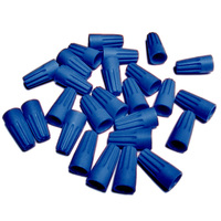 Blue - Wire Connector - 22-16 Guage - Twist-On - 100 Pack - PLT Solutions WP566-BLUE