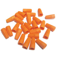 Orange - Wire Connector - 22-16 Gauge - Twist-On - 100 Pack - PLT Solutions ORWIRENUT