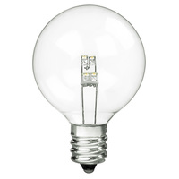 LED - G16 Clear Globe - 2 in. Diameter - 2700 Kelvin Warm White - Candelabra Base - 130 Volt