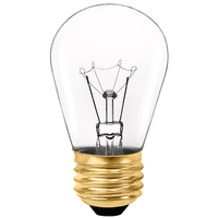 11 Watt - Clear - Incandescent S14 Bulb - Medium Brass Base - 130 Volt - Halco 9051