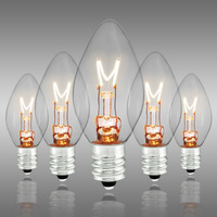 C7 5W CLEAR TRANSPARENT