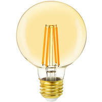 3.14 in. Dia. - LED G25 Globe - 7 Watt - 75 Watt Equal - Candle Glow - 600 Lumens - 2200 Kelvin - Medium Base - 120 Volt - Euri Lighting - VG25-3020ea