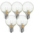 G12 Globe - 1.5 in. Dia. - 7 Watt - Clear - Incandescent Christmas Light Replacement Bulbs Thumbnail